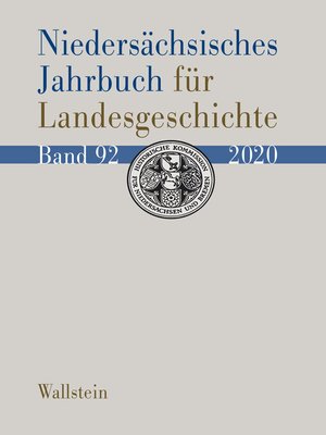 cover image of Niedersächsisches Jahrbuch für Landesgeschichte
